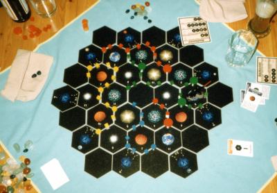 Space-Siedler Spielgeschehen